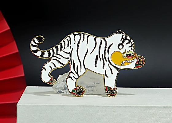 老虎文創(chuàng)金屬冰箱貼定制