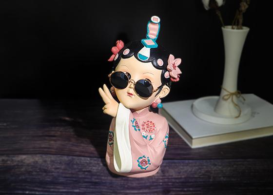 國潮京劇樹脂公仔擺件定制