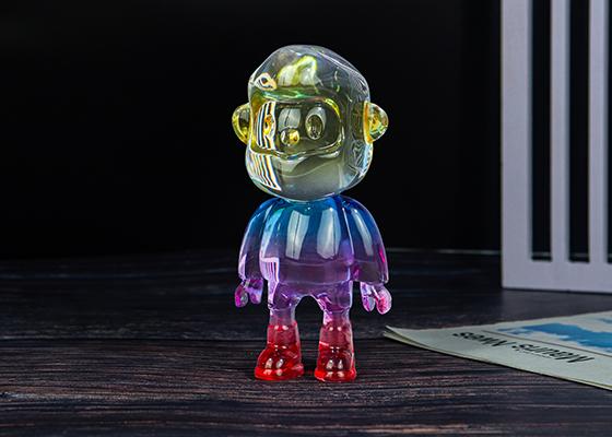 鉑晶透明樹脂公仔擺件定制