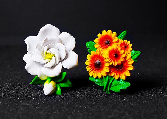 仿真植物樹脂冰箱貼定制