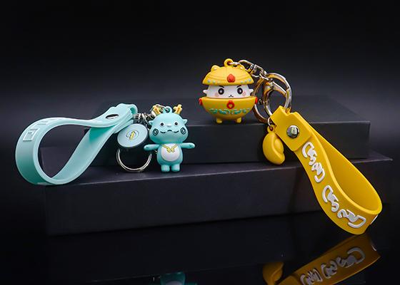立體公仔軟膠鑰匙扣定制