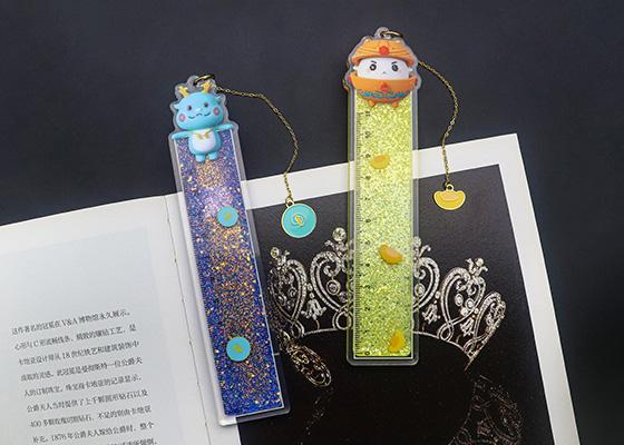 軟膠公仔流沙書簽尺定制