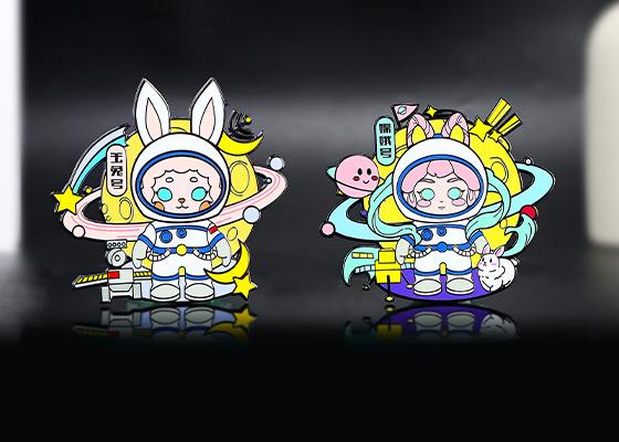 航天桌面擺件金屬徽章定制