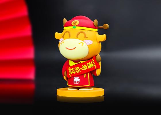 牛牛公仔軟膠擺件定制