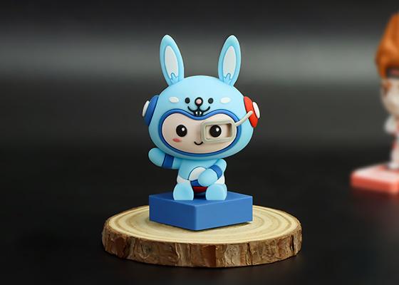 兔子軟膠公仔盲盒擺件定制