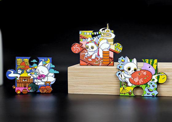 山海經(jīng)拼圖冰箱貼盲盒定制
