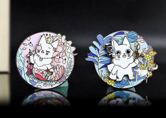 山海經(jīng)小藏系列金屬旋轉(zhuǎn)徽章