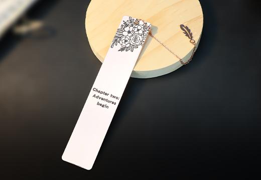 玫瑰金金屬書簽定制