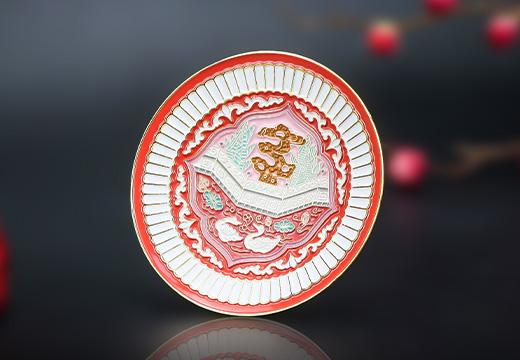 博物院碗狀金屬冰箱貼定制