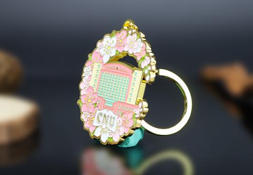高校金屬鑰匙扣定制