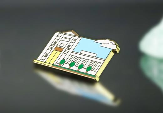 書(shū)房琺瑯金屬徽章定制