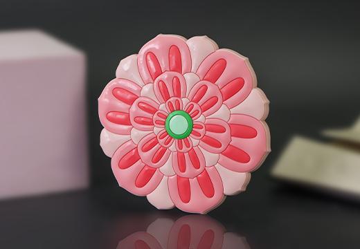 步步生蓮軟膠冰箱貼定制
