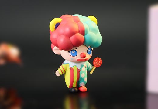 小丑軟膠公仔擺件定制