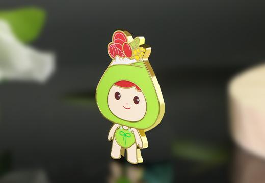 卡通人物金屬琺瑯徽章定制