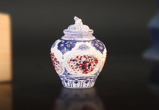 青花釉發(fā)光樹脂冰箱貼定制