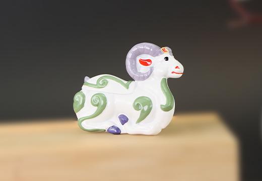 西漢銅羊尊燈樹(shù)脂冰箱貼定制
