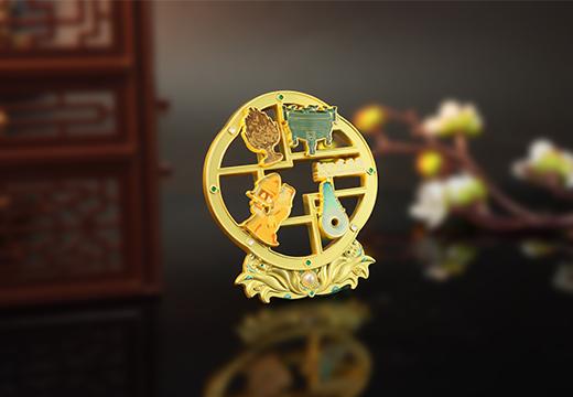 鏤空窗格金屬冰箱貼定制