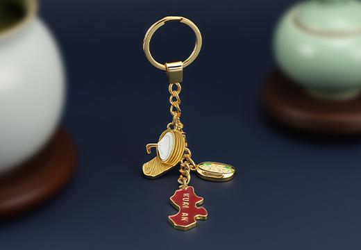 仿真食物金屬鑰匙扣定制