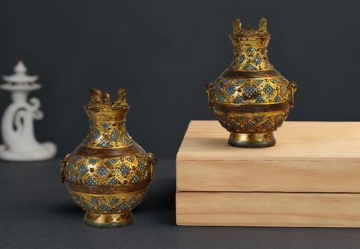 銅壺樹(shù)脂冰箱貼定制