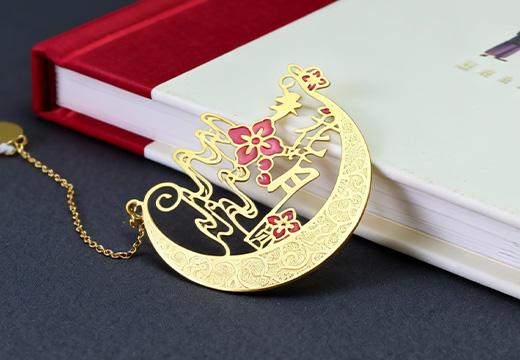 中秋文創(chuàng)金屬書簽定制