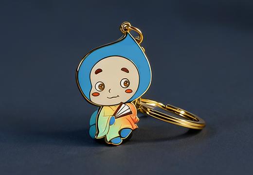 卡通琺瑯金屬鑰匙扣定制