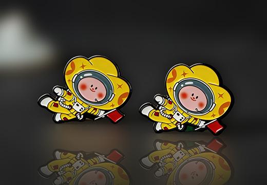 太空人金屬烤漆徽章定制