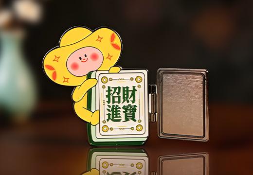 企業(yè)翻蓋金屬冰箱貼定制
