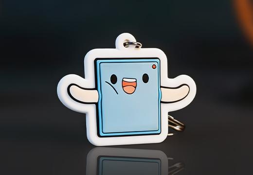 企業(yè)軟膠鑰匙扣掛件定制