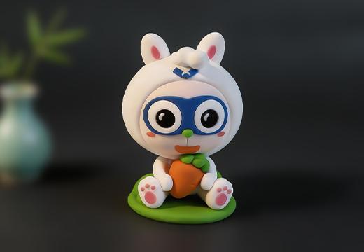 小兔子公仔玩偶擺件定制