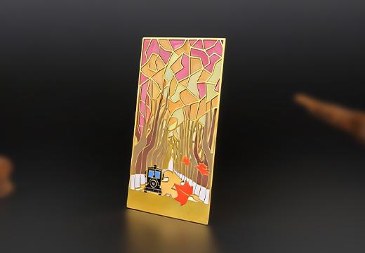 金屬琺瑯透光書(shū)簽定制